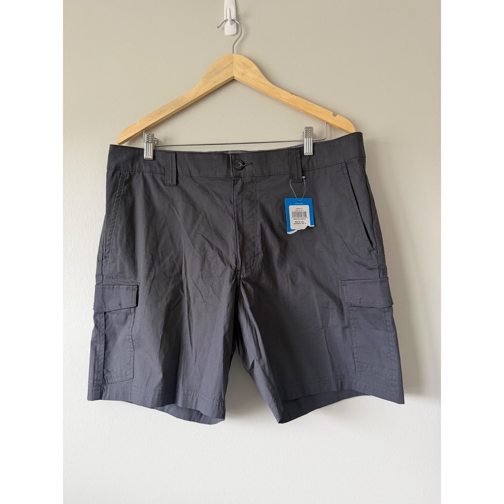 Columbia Brentyn Trail Cargo Shorts Mens 36 Dark Grey AM0716-011 8 Inseam NWT